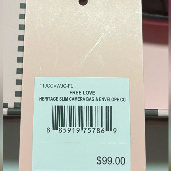 Juicy Couture Gift Set Free Love Heritage Slim Camera Bag & Envelope Card Case - Picture 13 of 14